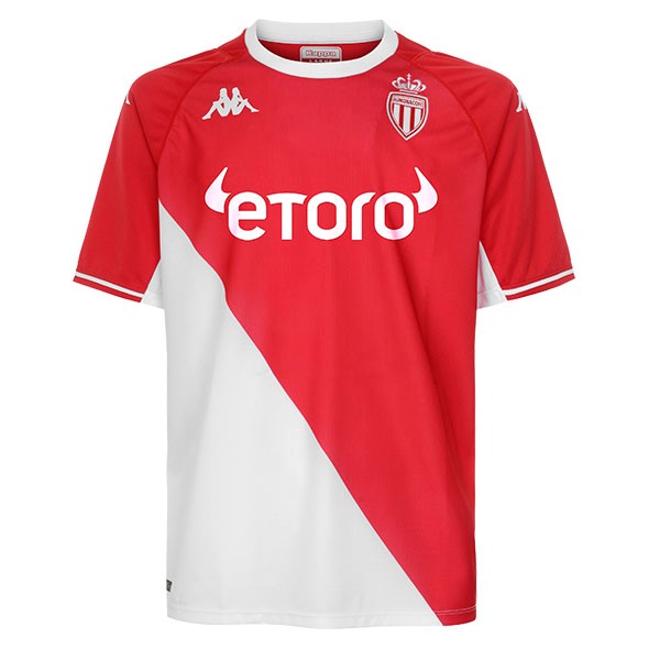 Camiseta AS Monaco Primera equipo 2021-22 Rojo Blanco